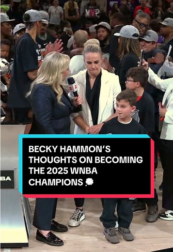 Becky Hammon Celebrates 2025 WNBA Championship Win