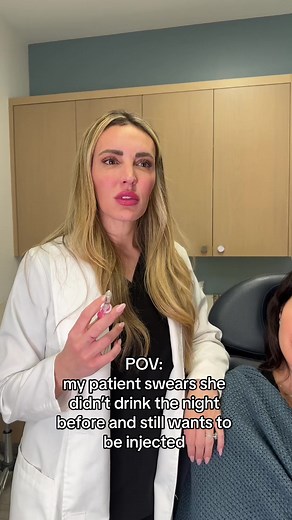 No drinking before injections! 💉 #botox #allergan #ocmedspa #rninjector💉 #dysport #juvedermlips #medspa #aestheticnurse #ocnurse