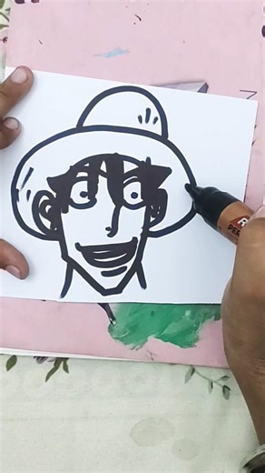 How to draw Luffy #luffy #art #drawing #anime