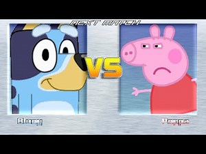 M.U.G.E.N BATTLES | Bluey vs Peppa Pig