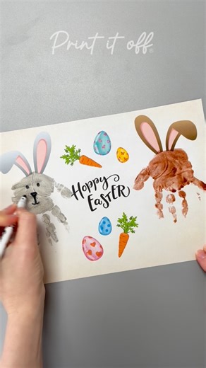 Two little hands… two little bunnies 🐰🐰 This Easter handprint craft turns tiny hands into the sweetest grey and brown bunny pair — the kind of handmade card or keepsake that actually gets saved. 🤎Simple to make. 🩶Beautiful to keep. Perfect for remembering just how little they were this Easter. 🖨️🎨DOWNLOAD … PRINT … CREATE #eastercraft #handmade #handprintart #easteractivities #easter #FirstEaster #easterfun #easterkids #kidscraft #babycraft #toddleractivities #easterbunny #easterdecor | Pr