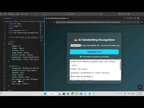 Build AI Handwriting recognition