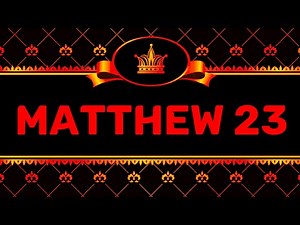 MATTHEW 23 (NIV) by Max McLean