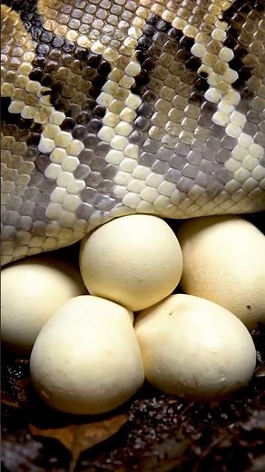Close-Up of Python Laying Eggs | Amazing Reptile Birth Moment #ReptileBirth