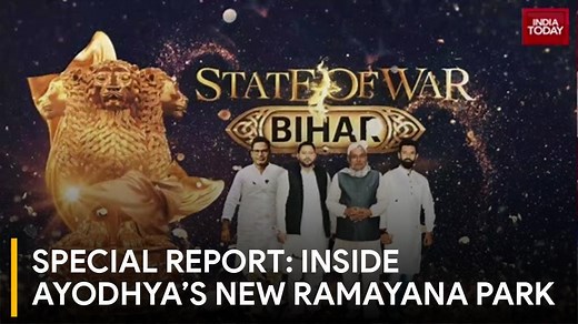 Ayodhya's New Epic: 25-Ft Ravan Statue in Grand Ramayana Park