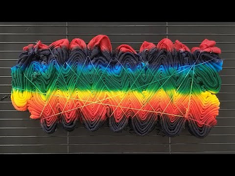 Tie-dye pattern P222 : Rippling pleats