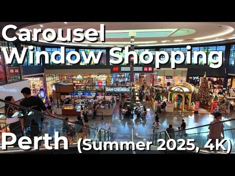 Carousel Window Shopping Walk 2025 Christmas Displays Santa House Before Victoria’s Secret Opening