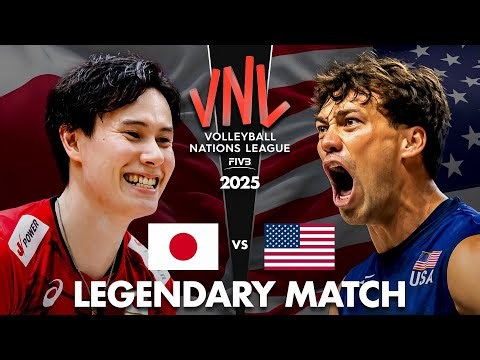 Japan vs USA | Legendary Volleyball Match | Men's VNL 2025