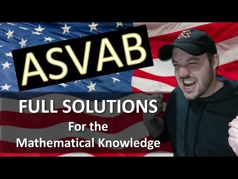 ASVAB Math Knowledge Test Questions and Answers