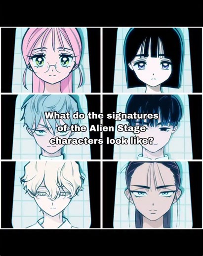 Monochrome on Instagram: "What do the signatures of the Alien Stage characters look like? . . . Likes, comments, shares and saves are appreciated! . . . Hello, dear reader! My name is Monochrome and I like to cosplay, draw and analyse. . . . Fandom: Alien Stage Credits: @vivinos__ @qmeng_ja E-mail: Monochrome.artist@outlook.de . . . For support, you can check out my other social media pages! . . . Tags #alienstage #alienstageedit #alnst #vivinos #vivinosalienstage #alienstagevivinos #alnstedit #