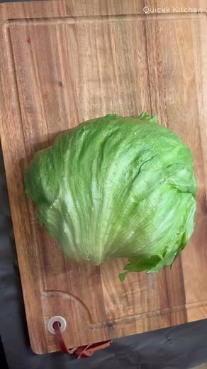How to cut Iceberg for Salad / Perfect way to chop iceberg nicely 😍