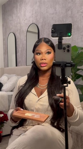 do my makeup with me ! using all products from @The Dollhouse Cosmetics .