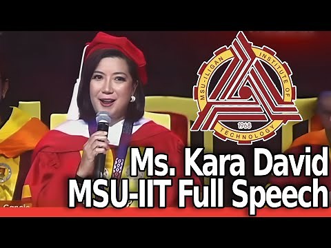Kara David VIRAL Full Speech at MSU-IIT Graduation 2025 (Iligan City)