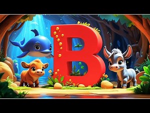 ¡Aprende la Letra B! 🐝 | Learn the Letter B | Canción Infantil y Palabras con B | Abecedario ABC