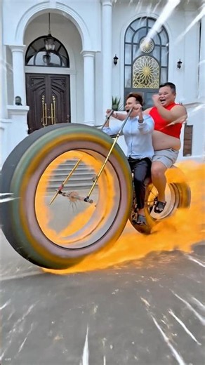 A game with the most powerful motorcycle.🏍️😂 最強のバイクが登場するゲーム。