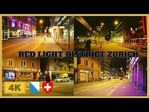 Night Walk In The Red-Light District Zurich, Switzerland | Langstraße Zurich | Zurich Soft Lockdown