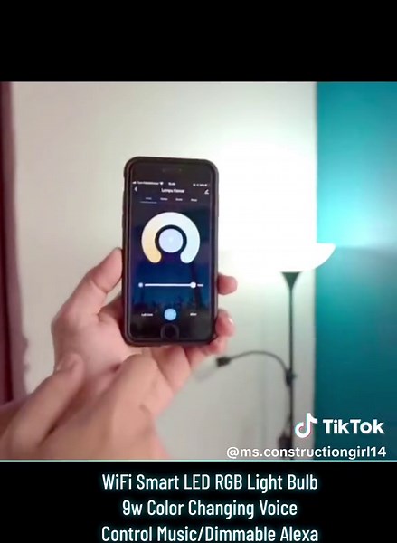 Wi-Fi Smart LED RGB Light Bulb - Color Changing, Voice Control, Dimmable - Alexa Compatible