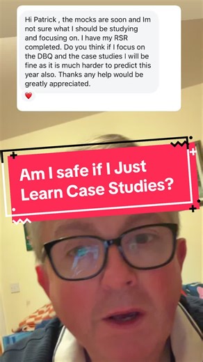 Am I safe if I just learn case studies for the mocks / pres? 🤔 #leavingcert #lchistory #fyp #studytips