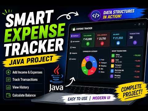 Build a Smart Expense Tracker in Java | Data Structures Project with Modern GUI
