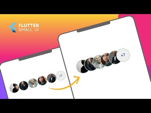 Flutter Stacked Circle Avatar UI | Overlapping Profile Images in Flutter