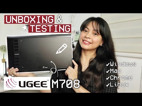 UGEE M708 V3 Pen Tablet (Unboxing, Installation & Testing on Apps) ❤︎ | Emmy Lou