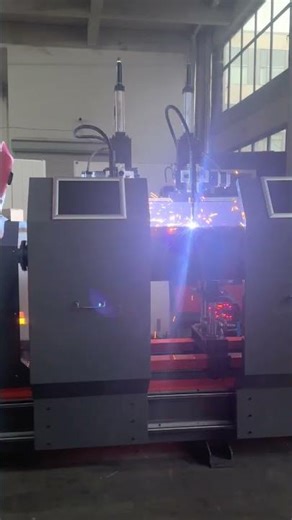 Double torch circular seam welding machine