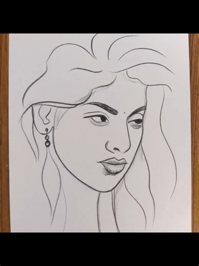 Easy Girl Drawing Step by Step — Simple Pencil Sketch for Beginners
