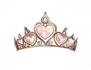 Watercolor Tiara Clipart, 12 Princess Crown Pngs, Printable Digital Download, Pink Gem Tiaras for Scrapbooking, Transparent Background - Etsy