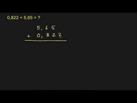 Ajouter des nombres décimaux - Exemple 2