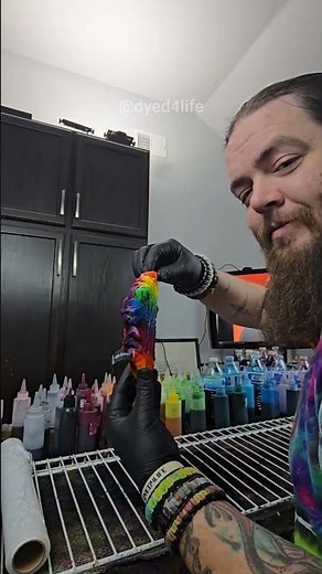 The most colorful way to dye a shirt