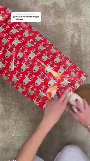 How to wrap a slippers #shorts