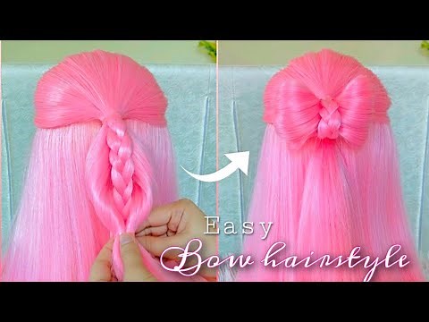 Bow hairstyle for beginners step by step tutorial