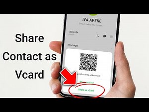 📇 Easily Share Contacts as VCards on Your Android Device! 📇