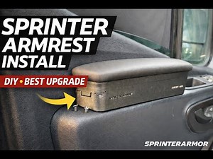 Mercedes Sprinter Armrest Installation | DIY Door Armrest Install (SprinterArmor)
