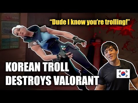 Korean Troll Plays VALORANT for the First Time | VALORANT