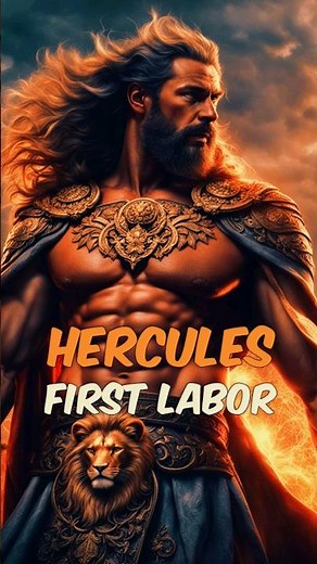 Hercules Confronts the Nemean Lion in his first of 12 labors #hercules #greekmythology #history