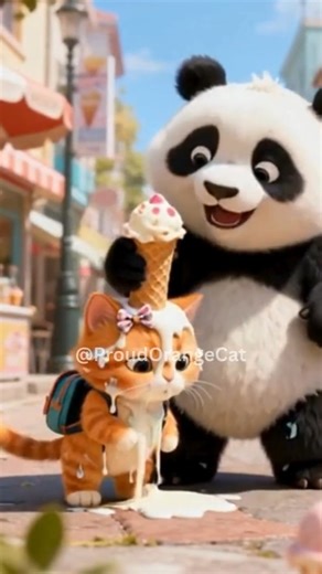 Ep 23 || The Mischievous Panda!🐼#shorts #funny #kitten