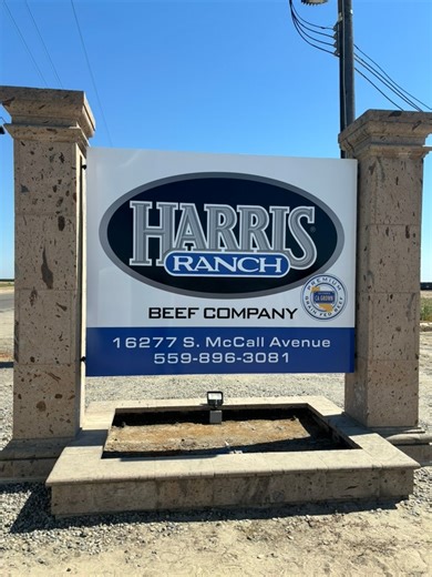 Our entrance sign got a facelift 🤩 | Harris Ranch Beef