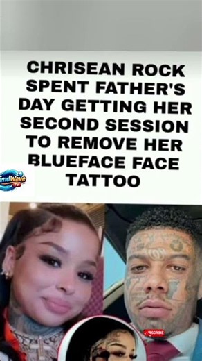 Chrisean Rock Continues Removing Blueface Face Tattoo ✨✨💭#chriseanrock #blueface #tattooremoval
