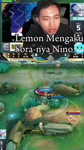 alien mengakui sora nino#MLBBM7 #MLBB #lemon #nino #alterego