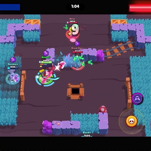 "Victory's Always Near" Ahh Gem Grab Game #shorts #brawlstars #supercell