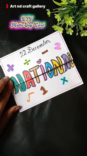 Diy maths card🧮🖊📈/how to make a mathematical greeting card #papercraftideas​ #shorts​ #viralvideos​