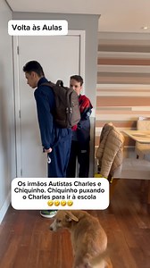 “Ele tem que ir pra escola mãe, ele fica burro se não estudar” Chiquinho 🤣🤣🤣🤣🤣 Guento esses dois não 🤣🤣🤣🤣🤣🤣🤣🤣🤣🤣🤣🤣🤣 Os irmãos Autistas Charles e Chiquinho🧩🧩 ** Charles (17 anos) é nível de suporte 2. Chiquinho (13 anos) é nível de suporte 1. Eles tem comportamentos completamente diferentes. Sabemos que nenhum autista é igual ao outro. Eu sempre falo que você pode saber tudo sobre o autismo e ter estudado muito sobre isso. Mas você tem que estudar o autista. Pois como nenhum au
