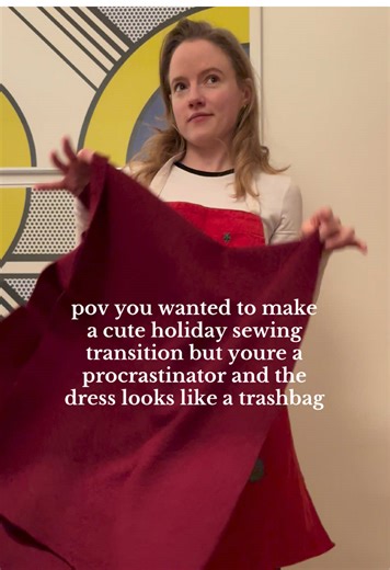 Holiday Sewing Transition Gone Wrong: A Procrastinator's Tale