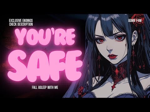 Your Vampire Girlfriend Comforts You 🩸Fall Asleep ASMR Roleplay (F4M)