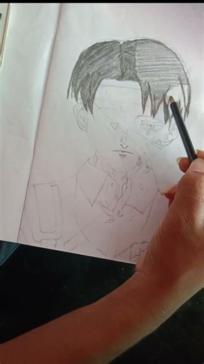 how to draw easy Levi Ackerman pencil sketch||draw Levi Ackerman pencil sketch #attack of titan