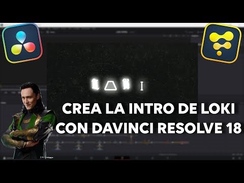 Como HACER la INTRO de LOKI en Davinci Resolve 18 | Fusion Nivel Intermedio