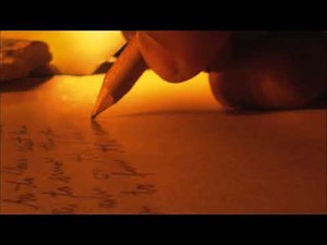 Candle Lit Writing - Stock Footage Free Download