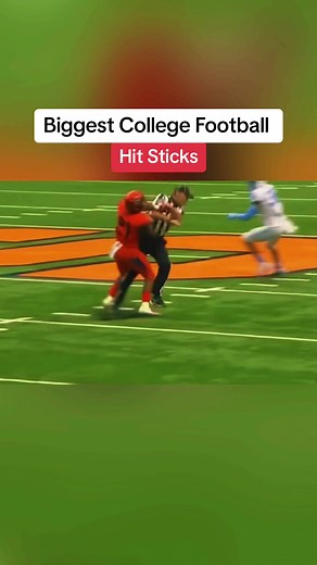 Biggest College Football Hit Sticks . . #collegefootball #football #footballhits