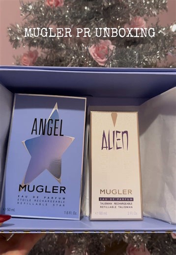 Mugler Alien & Angel Unboxing So grateful to be receiving this pr package🤩 @Mugler #gifted #mugler #perfumetiktok #pr #christmas